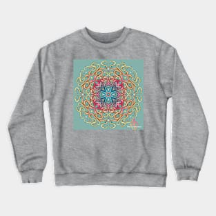 hair mandala design Crewneck Sweatshirt